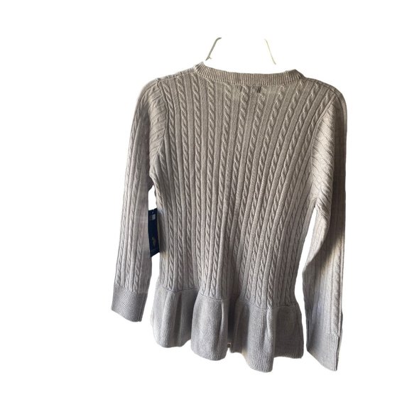 NWT U.S. POLO GREY GIRLS CARDIGAN - Picture 9 of 10